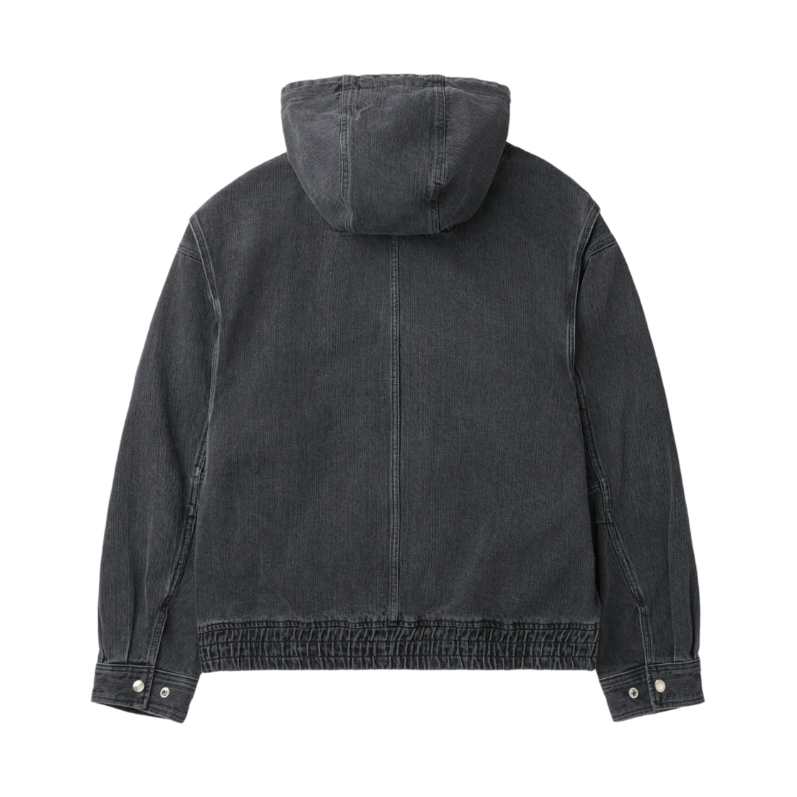 이로 심 데님 후드 집업 셔켓 블랙(Iro Cime Denim Hood Zip-Up Shirt Jacket Black) - 3