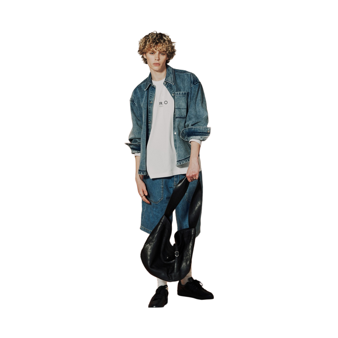 이로 머트 스웨트링 데님 셔츠 자켓 라이트 블루(Iro Mutt Spring Denim Shirt Jacket Light Blue) - 2