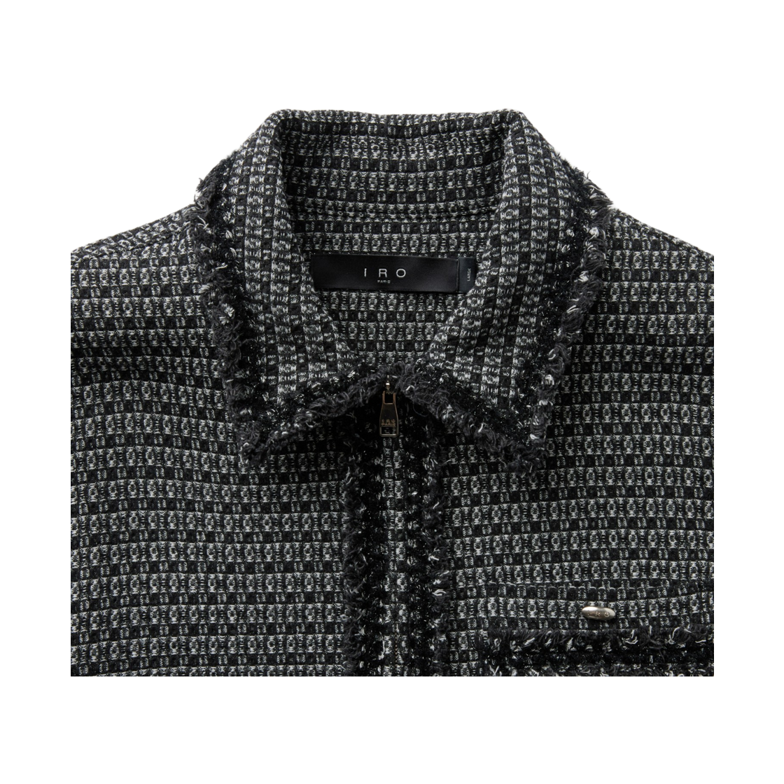 이로 바스웨트 트위드 데님 자켓 블랙(Iro Bascule Tweed Denim Jacket Black) - 4