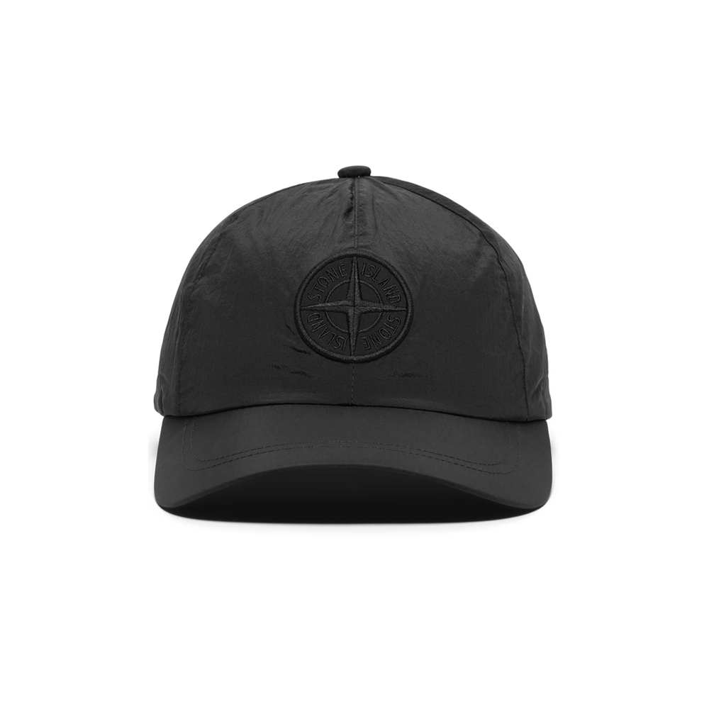 [15% 쿠폰] 스톤아일랜드 로고 자수 나일론 캡모자 블랙([15% 쿠폰] Stone Island Embroidered Logo Nylon Cap Black) - 2