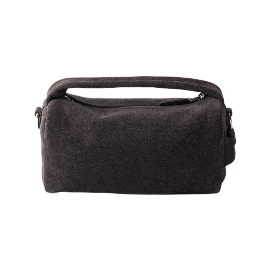 프라다 스웨이드 레더 숄더백 앤트러사이트 그레이(Prada Suede Leather Shoulder Bag Anthracite Gray) - 2