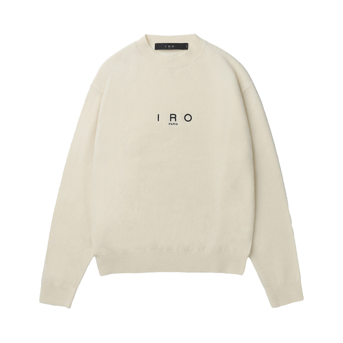 이로 에센셜 캐시미어 블렌드 로고 자수 니트 풀오버 아이보리(Iro Essentiel Cashmere Blend Logo Embroidered Knit Pullover Ivory) - 1