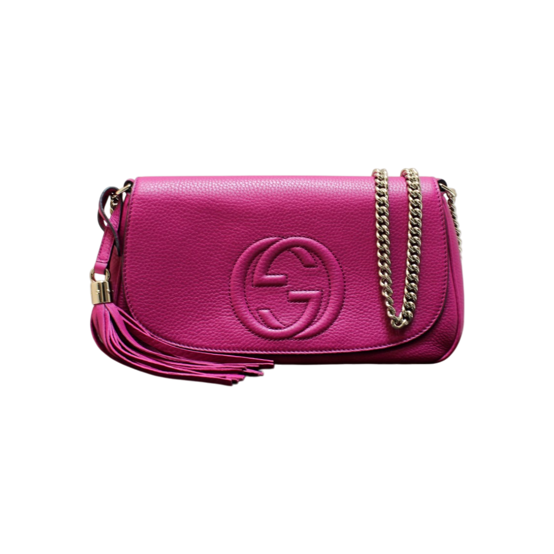 ITIO4UEF64KK Gucci Soho Tassel Crossbody Bag 336752