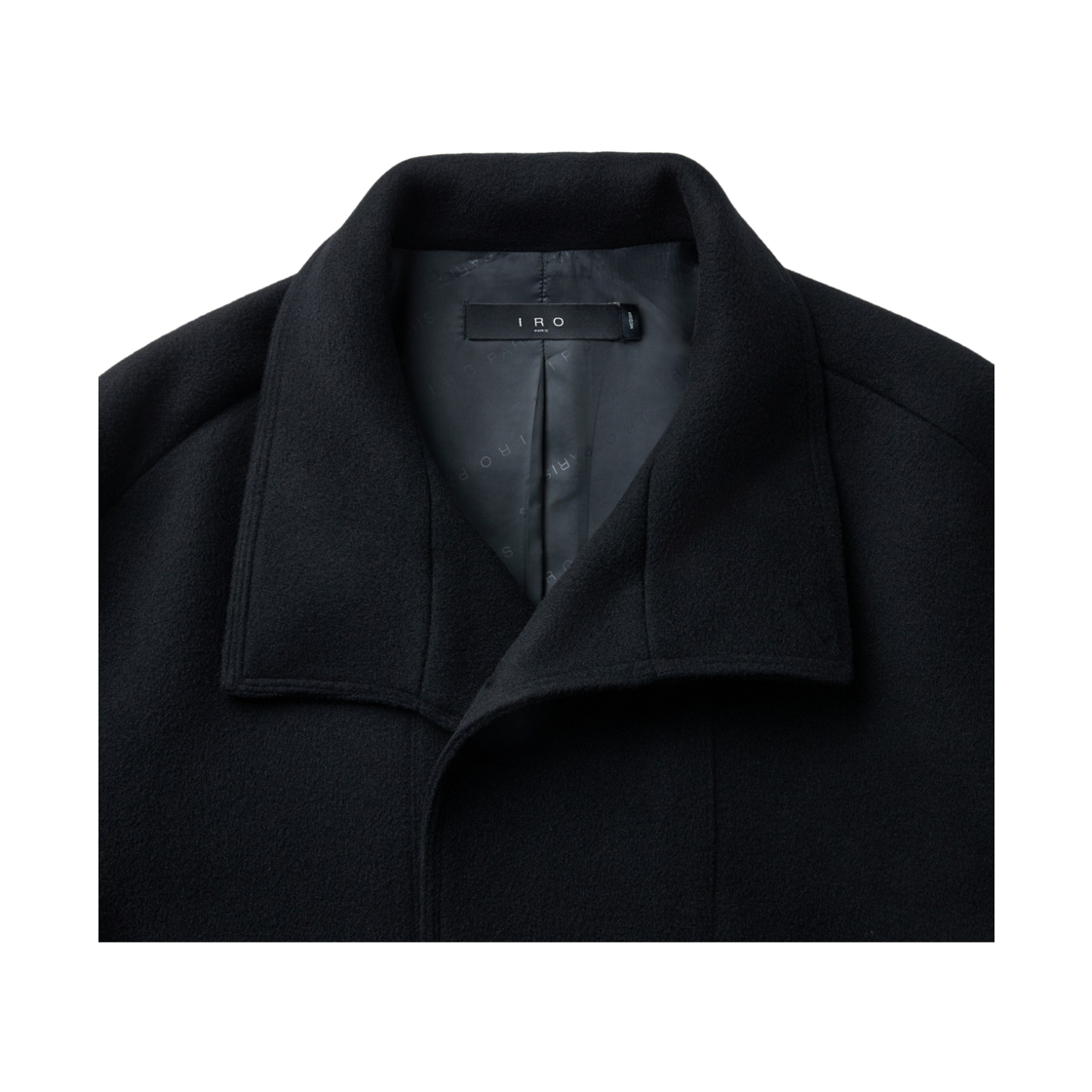 이로 오웬 캐시미어 블랜드 더블 숏 랩코트 블랙(Iro Owen Cashmere Blend Double Short Wrap Coat Black) - 5