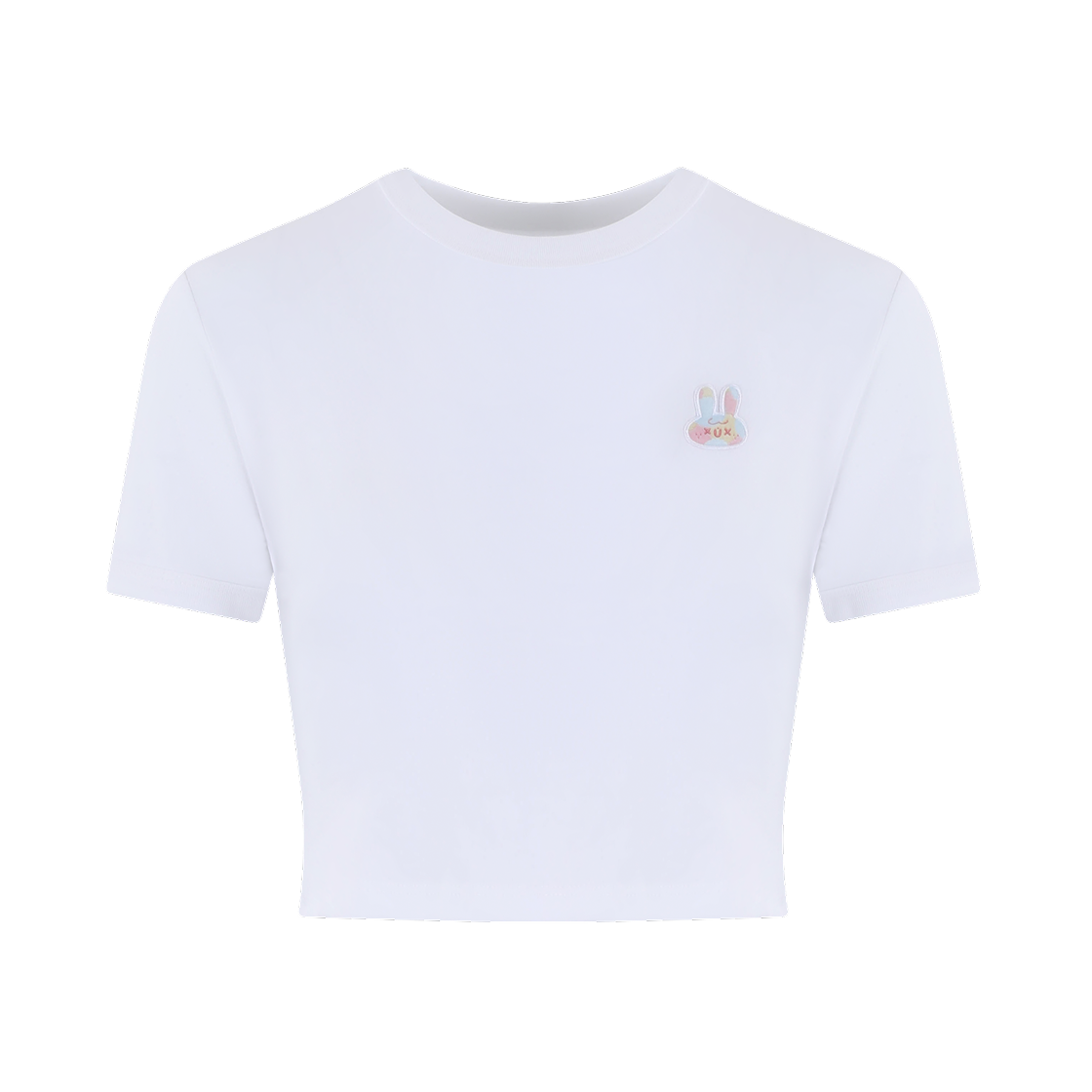 OMGCT01WH Oh! my girl x momoi Basic Crop Short Sleeve White