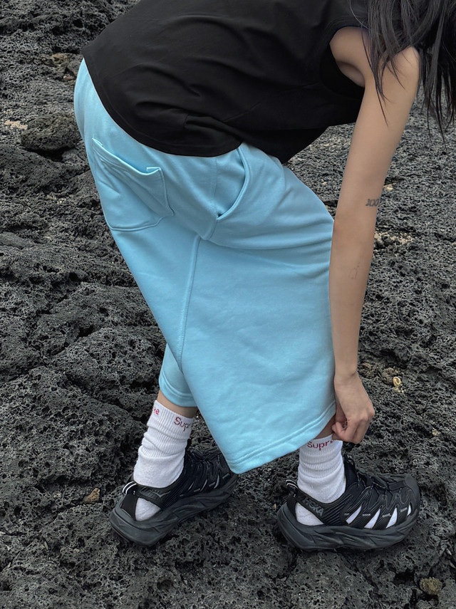 Hoka Hopara Black Castle Rock, Supreme Hanes Crew Socks White (4 Pack) 착용 스타일 - 4