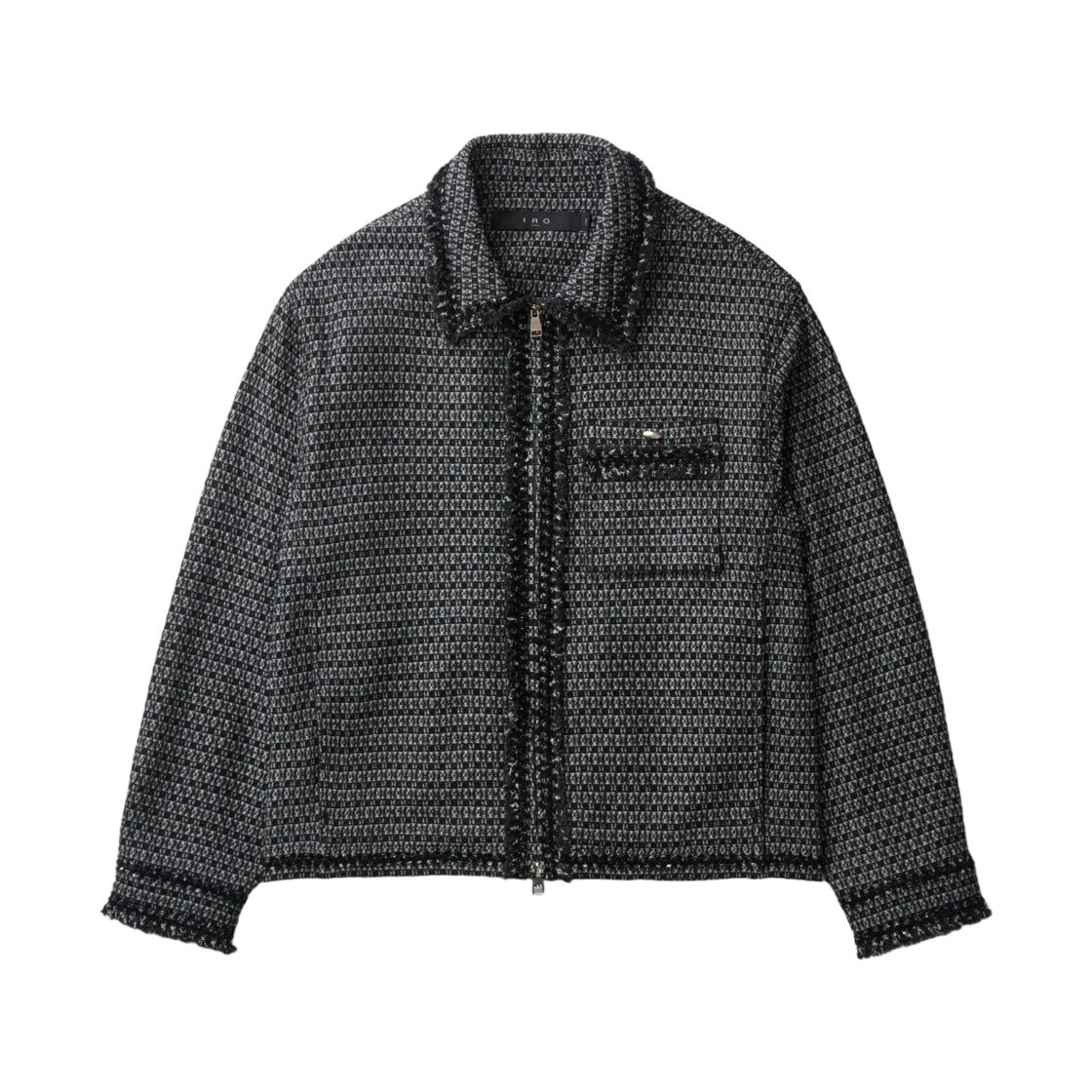 이로 바스웨트 트위드 데님 자켓 블랙(Iro Bascule Tweed Denim Jacket Black) - 2