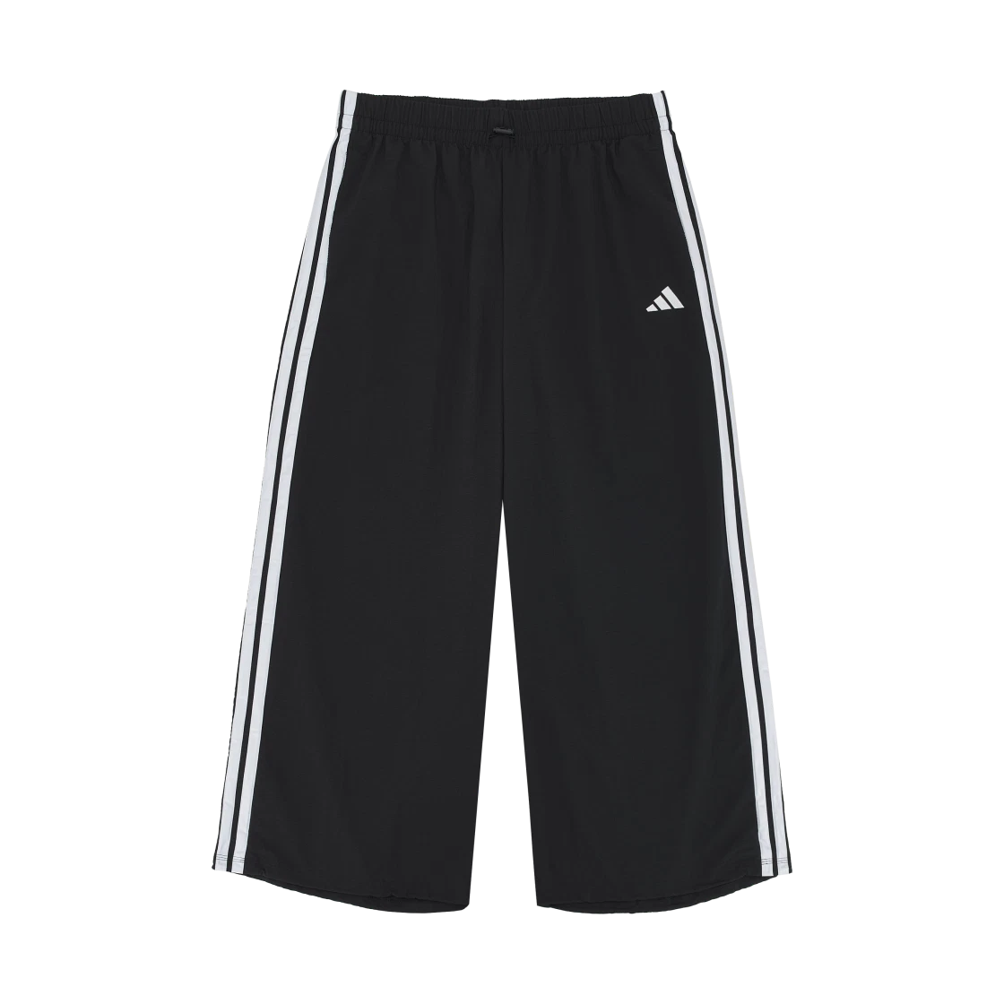 Adidas (W) Adidas Essentials 3-Stripes Lifestyler Woven Parachute Tracksuit Bottoms Black White - KR Sizing · S