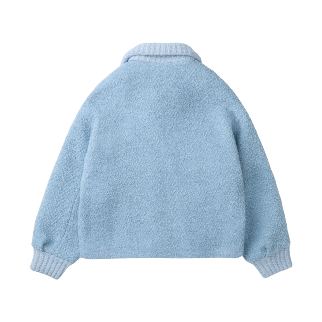 이로 사노비스웨트 니트 하이브리드 집업 자켓 블루(Iro Sanobspe Knit Hybrid Zip-Up Jacket Blue) - 3