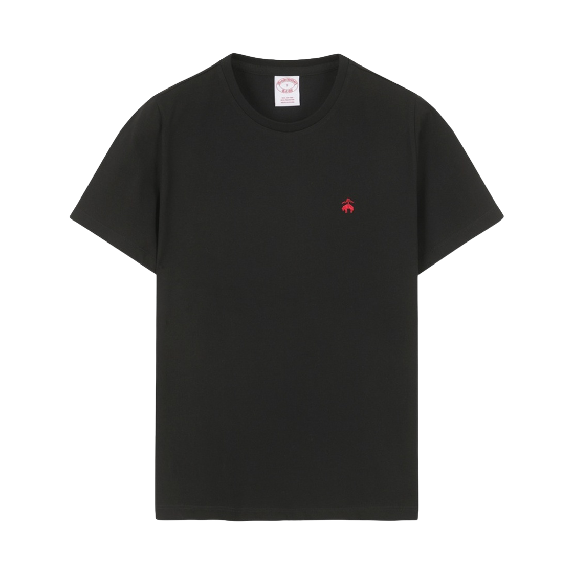 BBNPWBG201UGM BrooksBrothers Women's Cotton Crewneck Short Sleeve T-Shirt Black