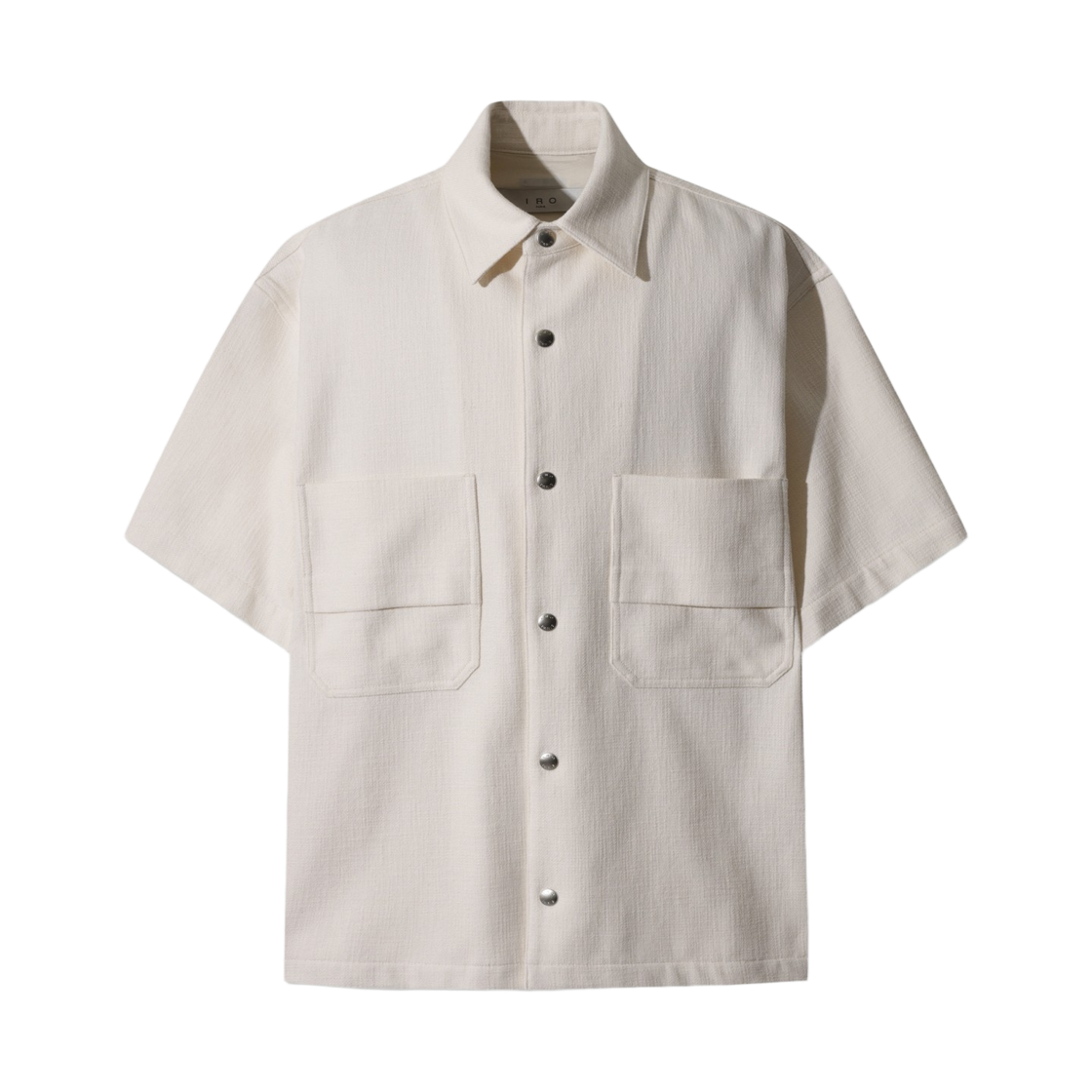 이로 헤일로 투 포켓 반팔 셔켓 화이트(Iro Halo Two Pocket Short Sleeve Shirt Jacket White) - 2