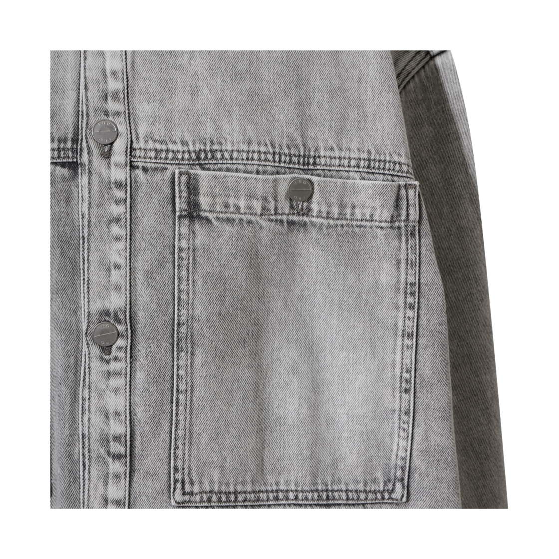 이로 알리송스웨트 데님 빅포켓 셔켓 그레이(Iro Alyssonspe Denim Big Pocket Shirt Jacket Gray) - 5