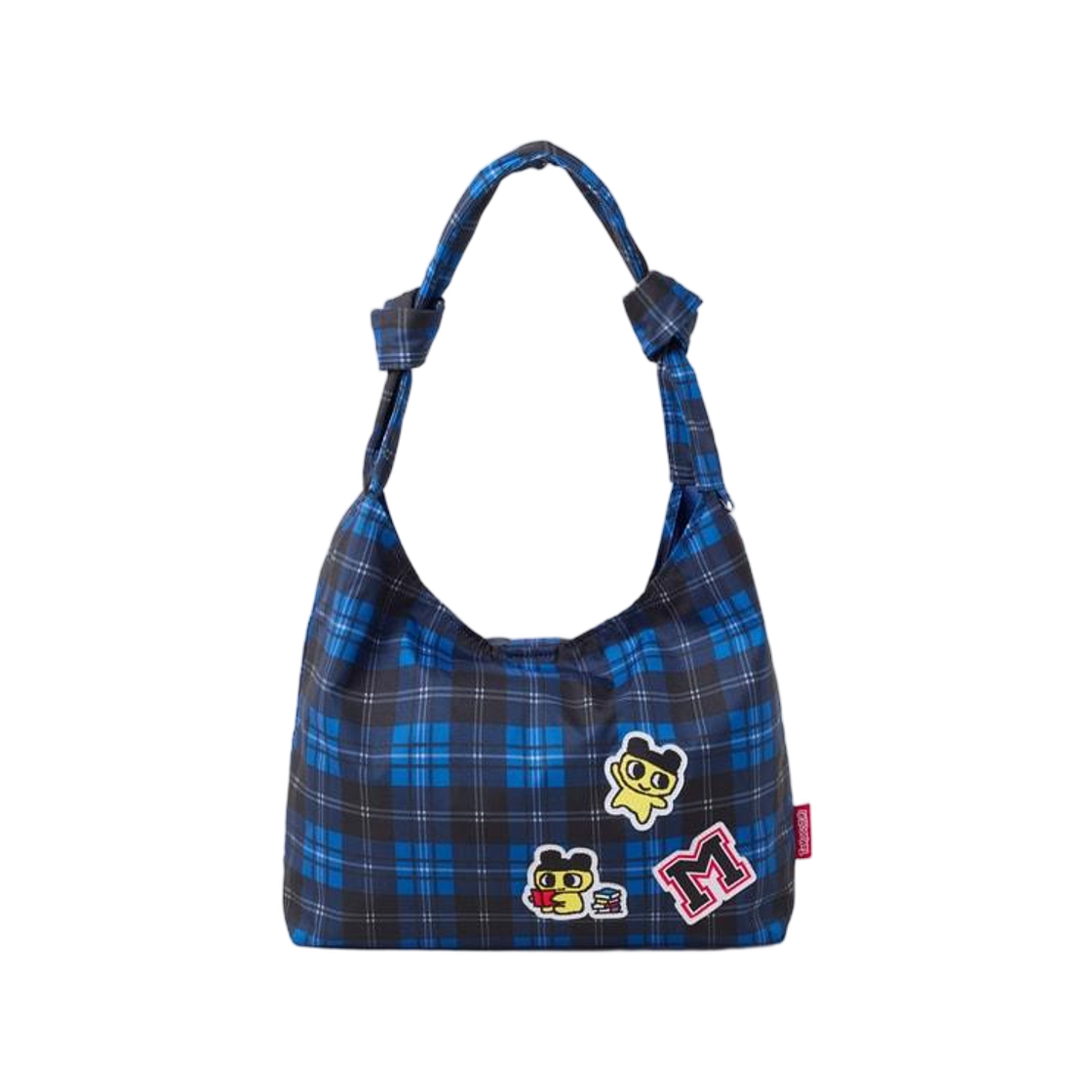 SPAKG49U01 Spao x Tamagotchi Check Twist Shoulder Bag Blue