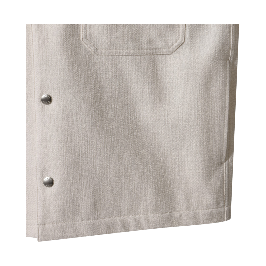 이로 헤일로 투 포켓 반팔 셔켓 화이트(Iro Halo Two Pocket Short Sleeve Shirt Jacket White) - 6
