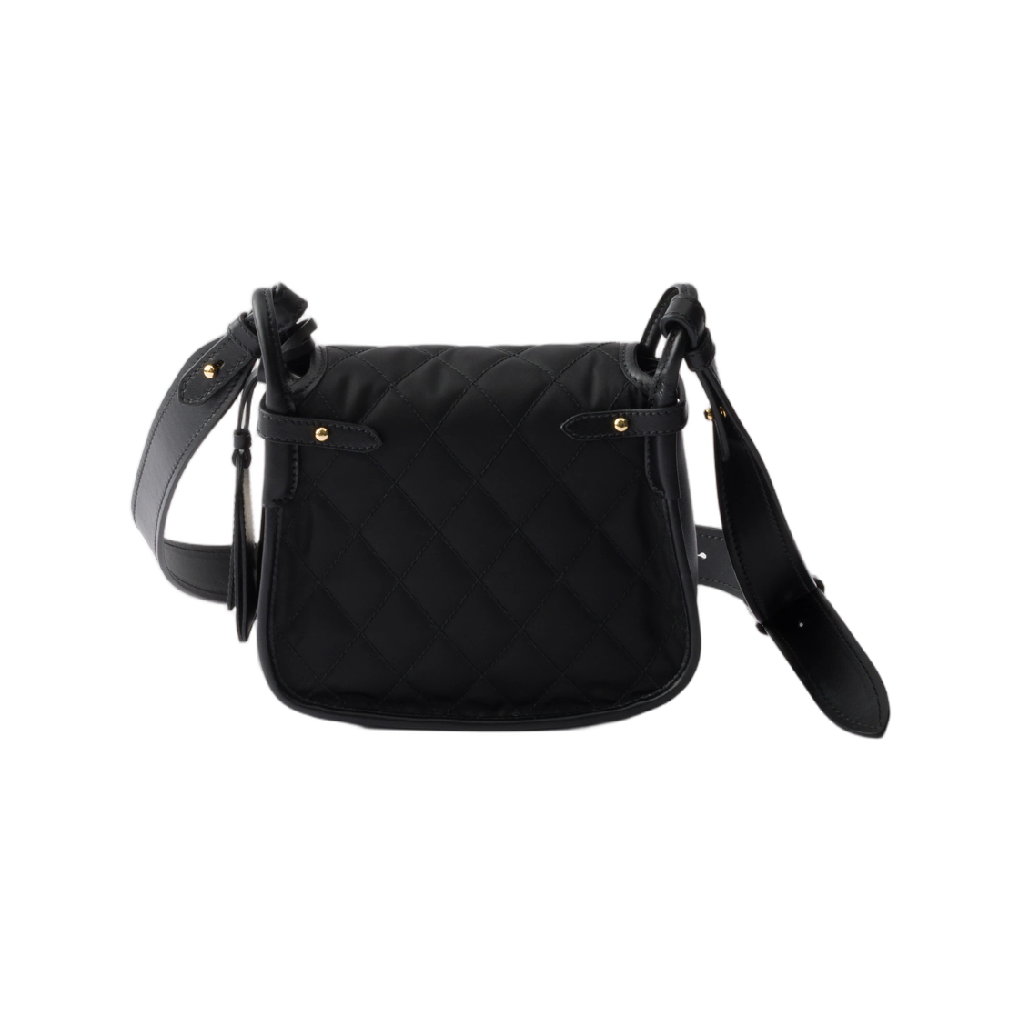 프라다 코르세어 리나일론 앤 레더 미니 숄더백 블랙(Prada Corsaire Re-Nylon and Leather Mini Shoulder Bag Black) - 2