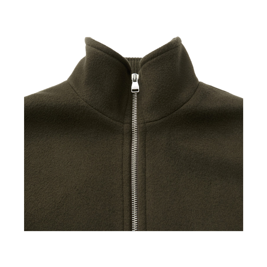 이로 로프트 캐시미어 블랜드 집업 하이넥 숏코트 다크 브라운(Iro Loft Cashmere Blend Zip-Up High Neck Short Coat Dark Brown) - 4