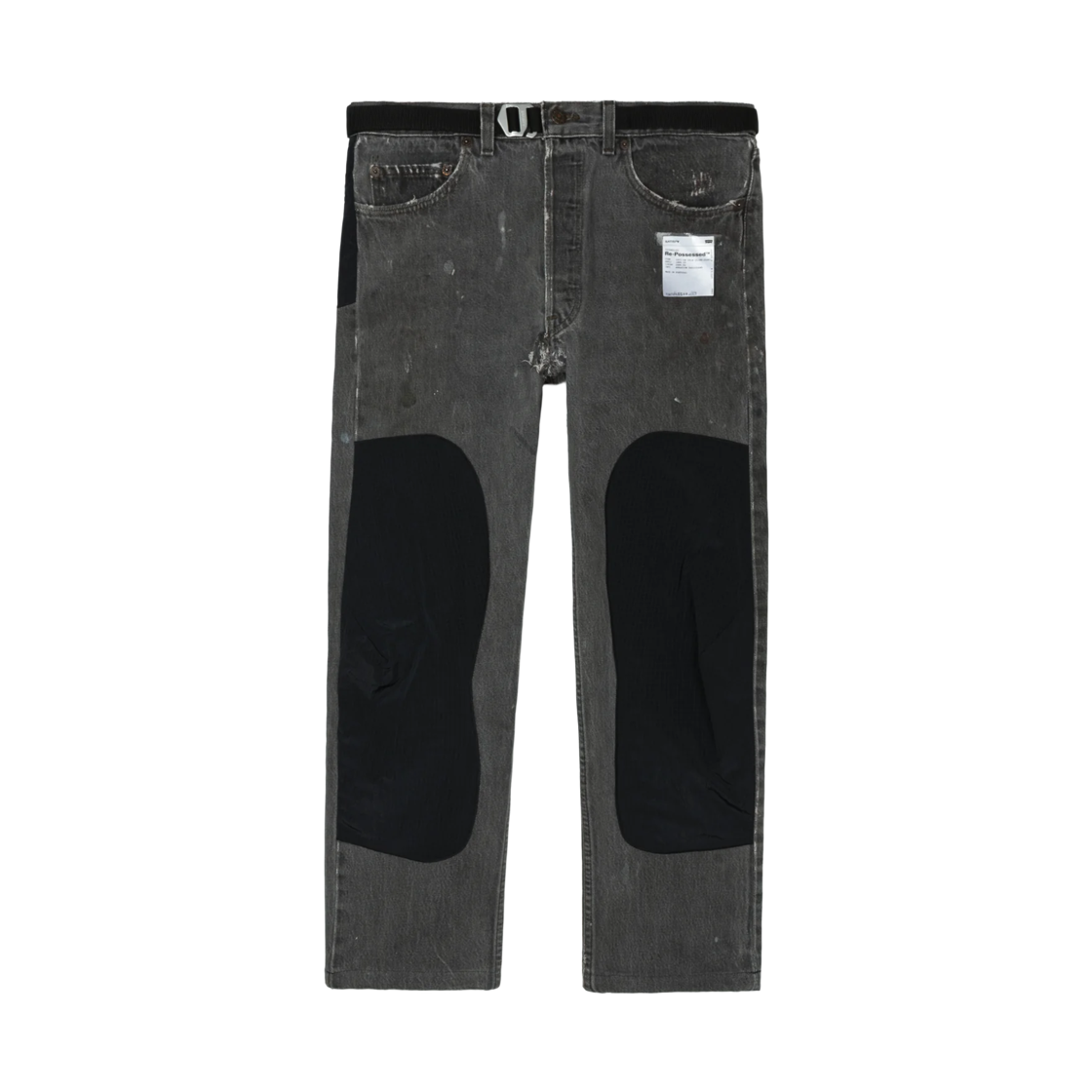 새티스파이 x 리바이스 리포제스드 501 클라임 진 에이지드 블랙(Satisfy x Levi's Re‑Possessed 501 Climb Jeans Aged Black) - 5