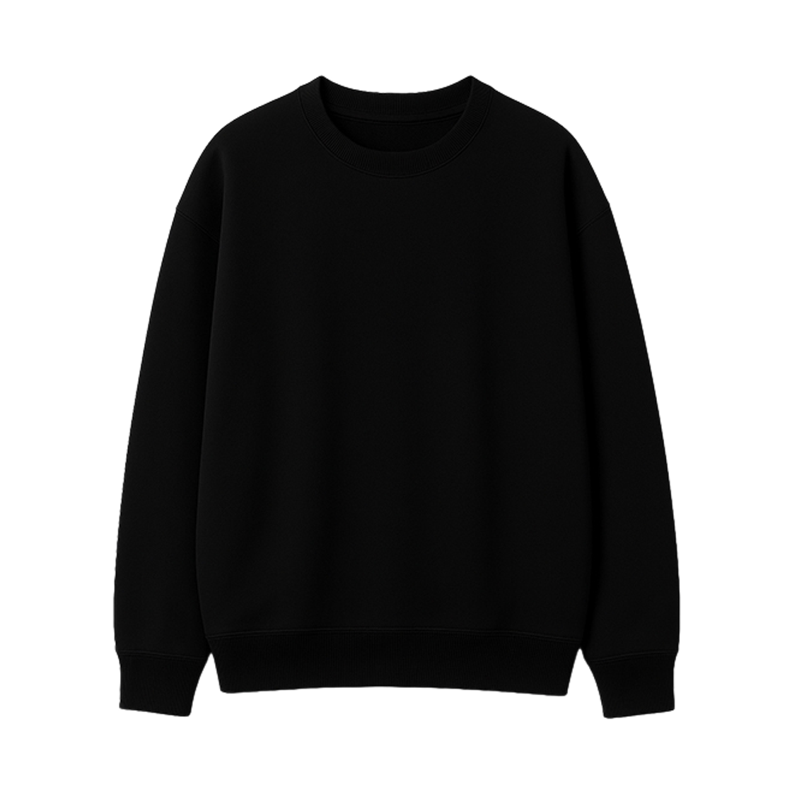 GCIN7300-블랙 GCLIP Essential Crewneck Oversized Sweat Sweatshirt T-Shirt Black