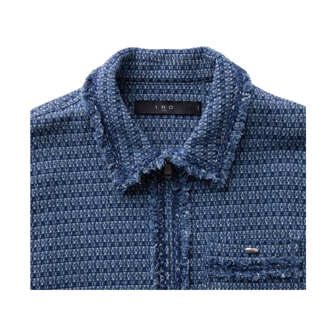 이로 바스웨트 트위드 데님 자켓 라이트 블루(Iro Bascule Tweed Denim Jacket Light Blue) - 4