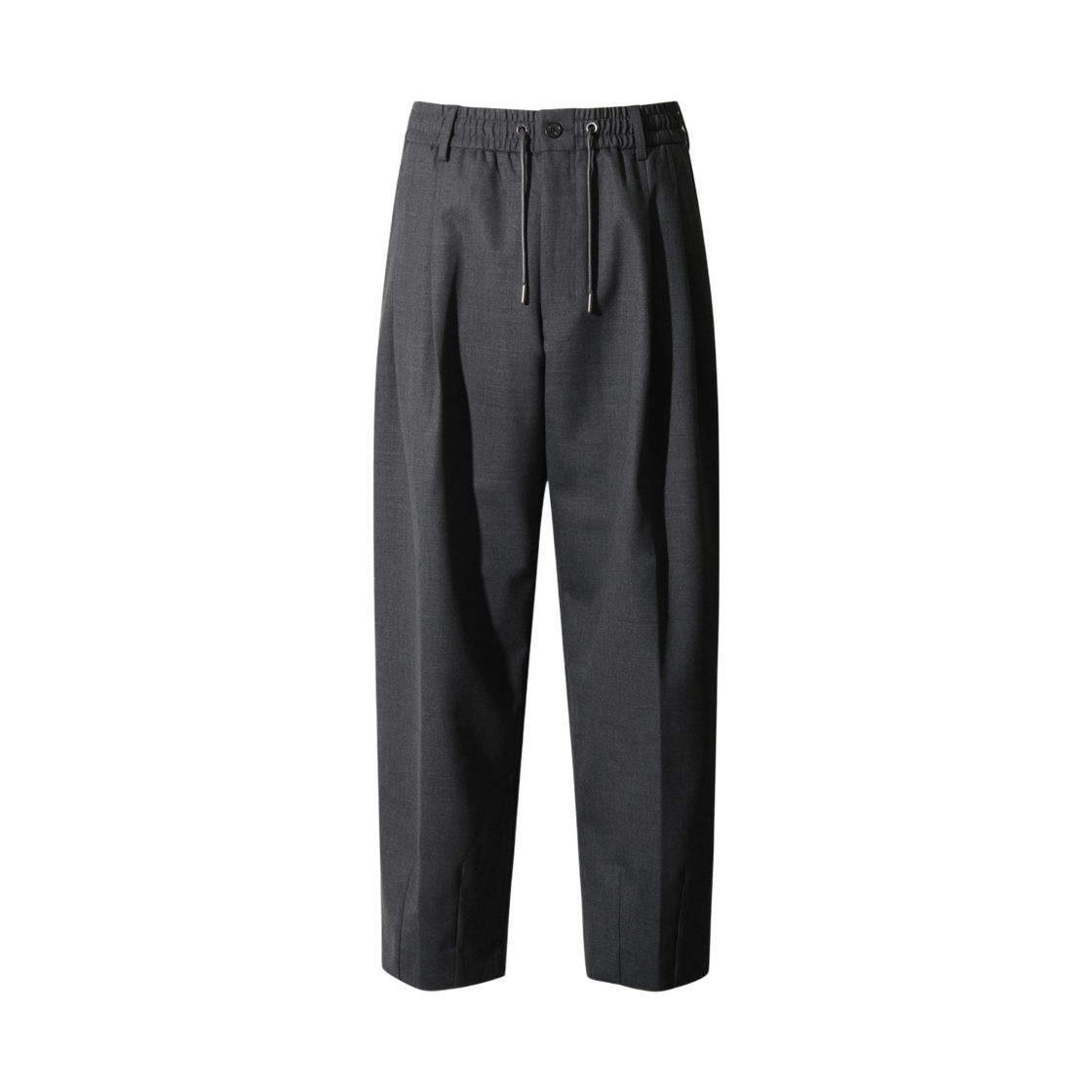 이로 레제 울혼방 벌룬핏 팬딩 슬랙스웨트다크 그레이(Iro Leger Wool Blend Balloon Fit Banding Slacks Dark Gray) - 2
