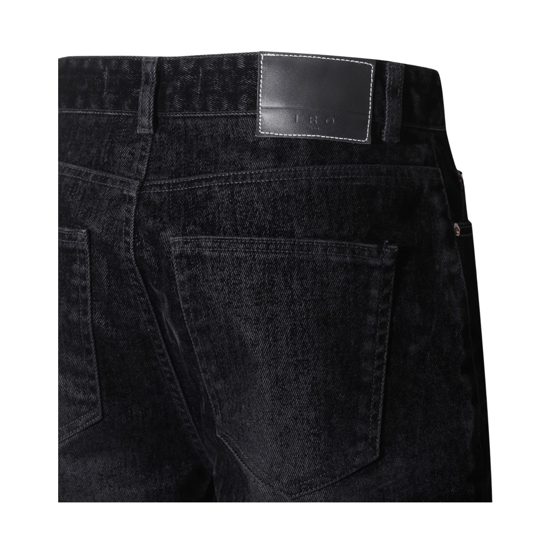 이로 나크르 벨벳 데님 팬츠 블랙(Iro Nacre Velvet Denim Pants Black) - 6
