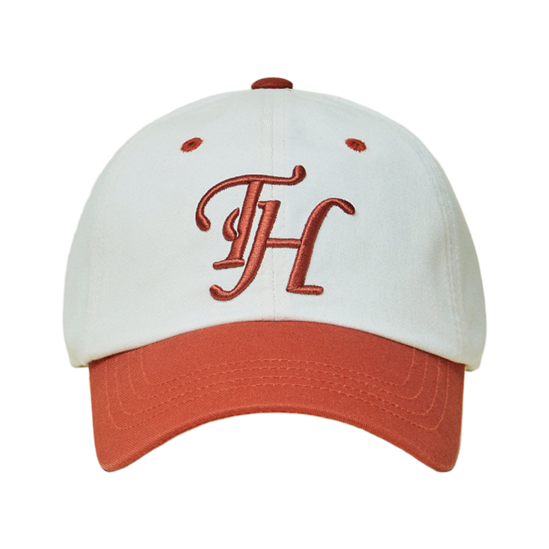 THUBC00251ORD Traffic Harmony TH Logo Low Fit Ball Cap Ivory & Orange
