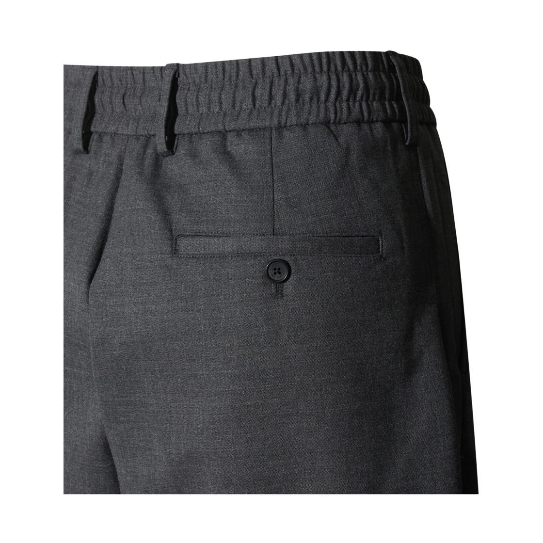 이로 레제 울혼방 벌룬핏 팬딩 슬랙스웨트다크 그레이(Iro Leger Wool Blend Balloon Fit Banding Slacks Dark Gray) - 6