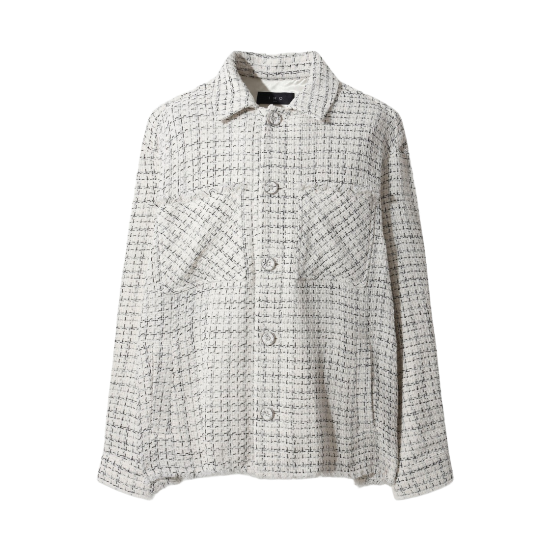 이로 엘리엇 트위드 셔켓 에크루 블랙(Iro Elliott Tweed Shirt Jacket Ecrublack) - 2
