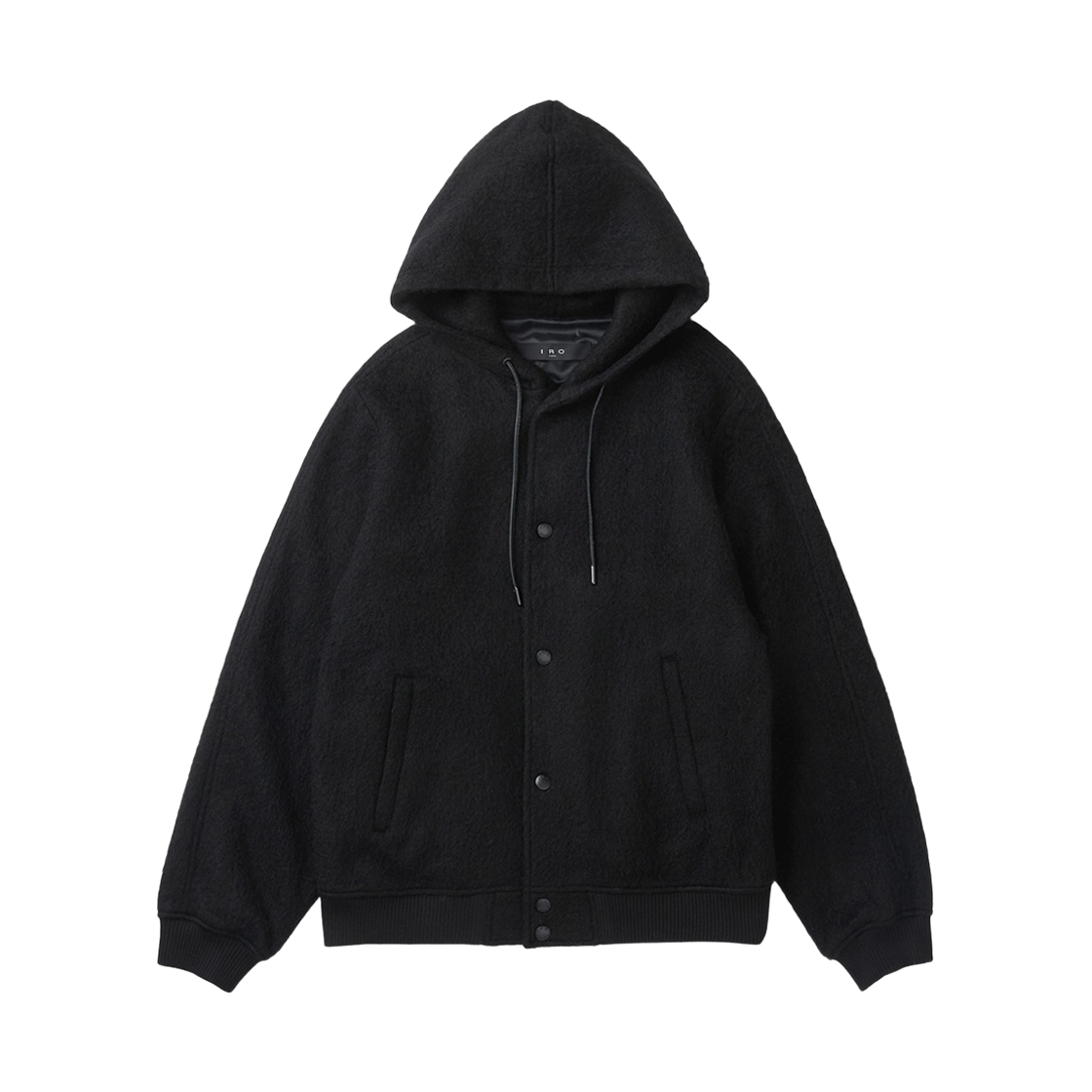 이로 무스웨트헤어리 후드 점퍼 블랙(Iro Mousse Hairy Hood Jumper Black)