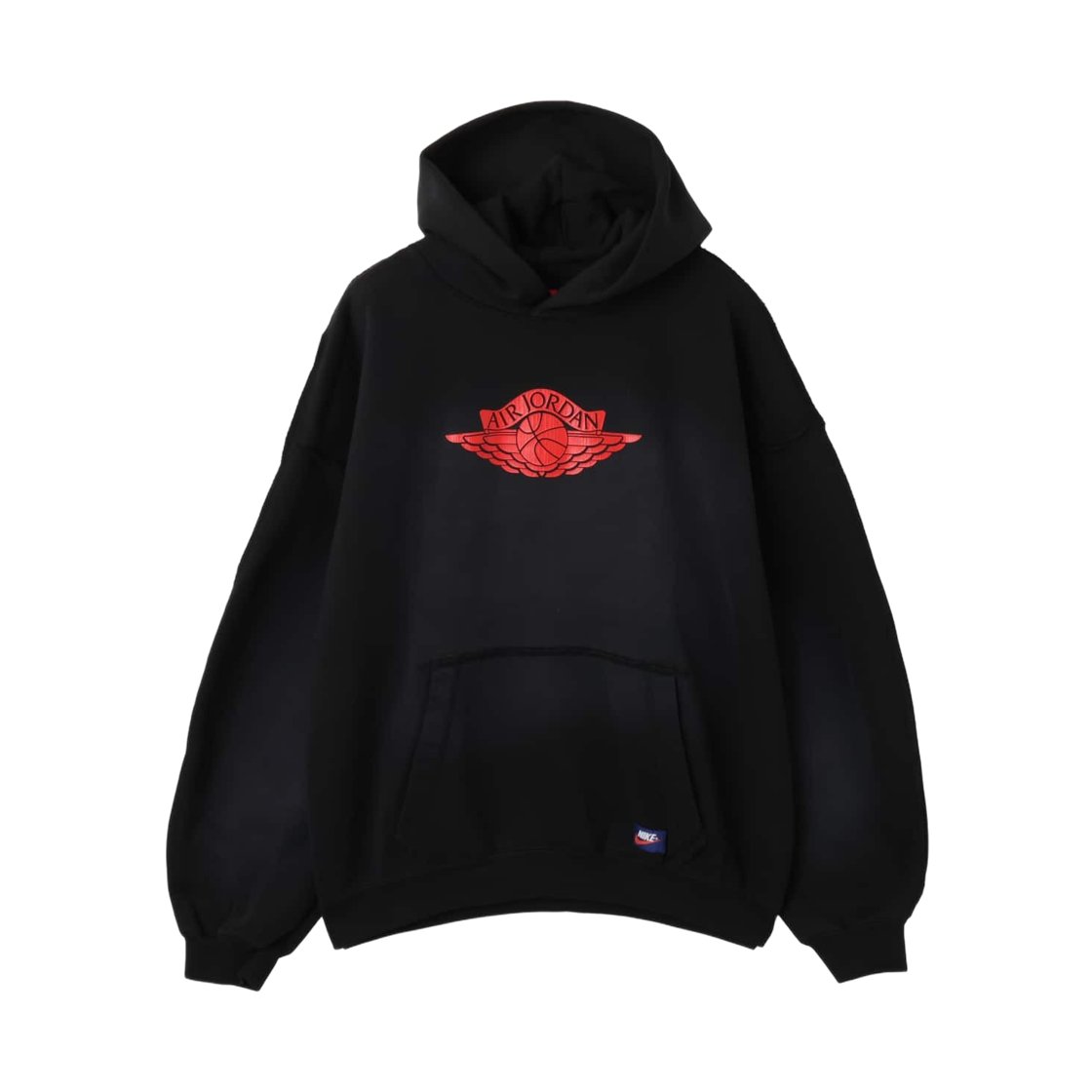 IM9191-010 Jordan Flight Wings Fleece Pullover Hoodie Black University Red (IM9191-010)