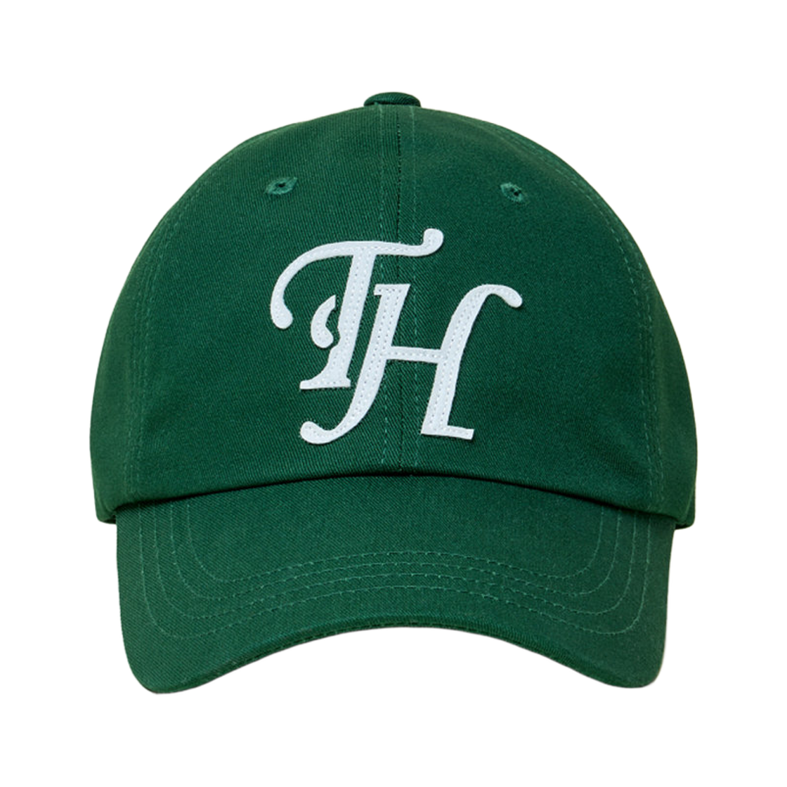THUBC00451GND Traffic Harmony TH Logo Applique Deep Fit Ball Cap Green