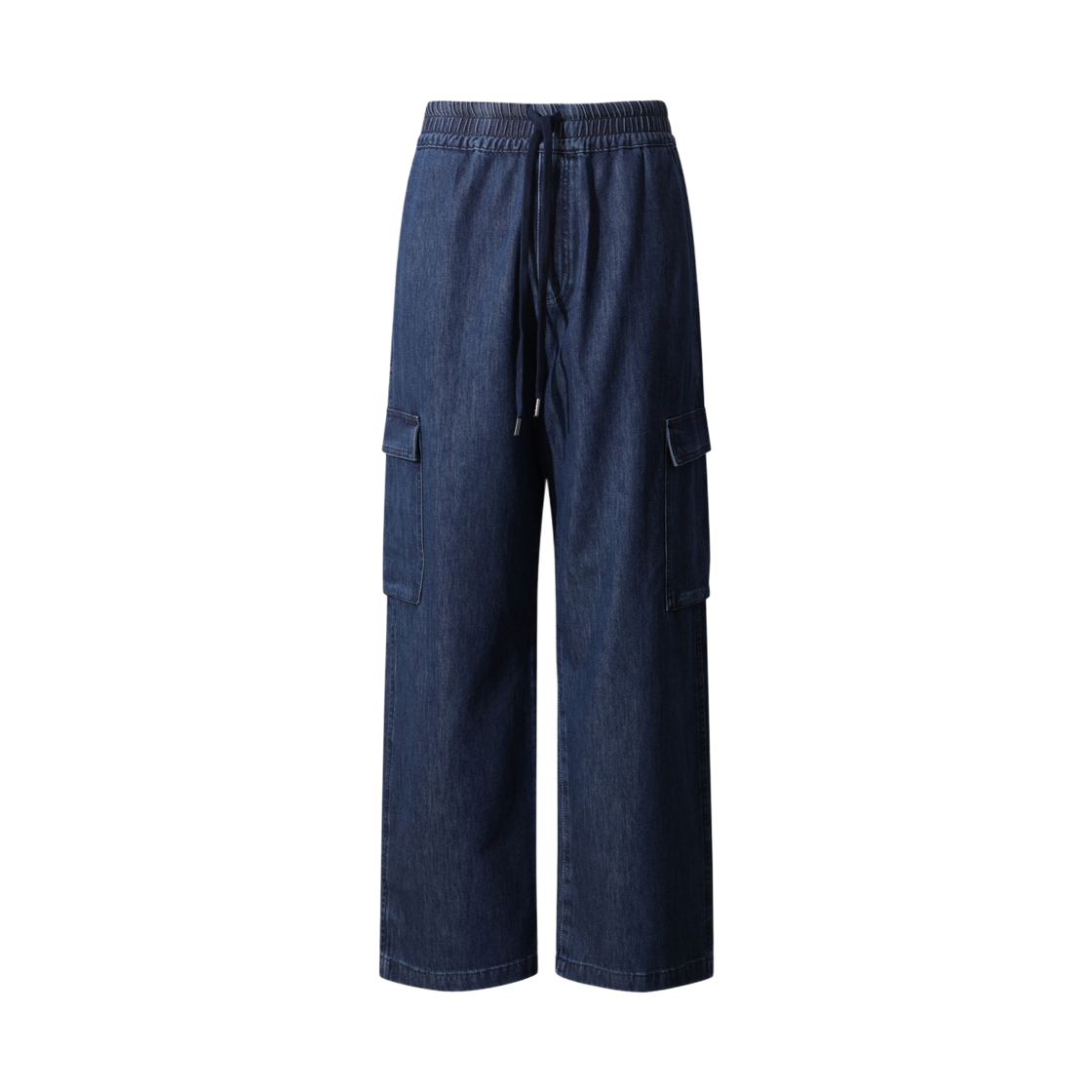 이로 페비 데님 와이드 카고 밴딩 팬츠 다크 블루(Iro Fevie Denim Wide Cargo Banding Pants Dark Blue) - 2