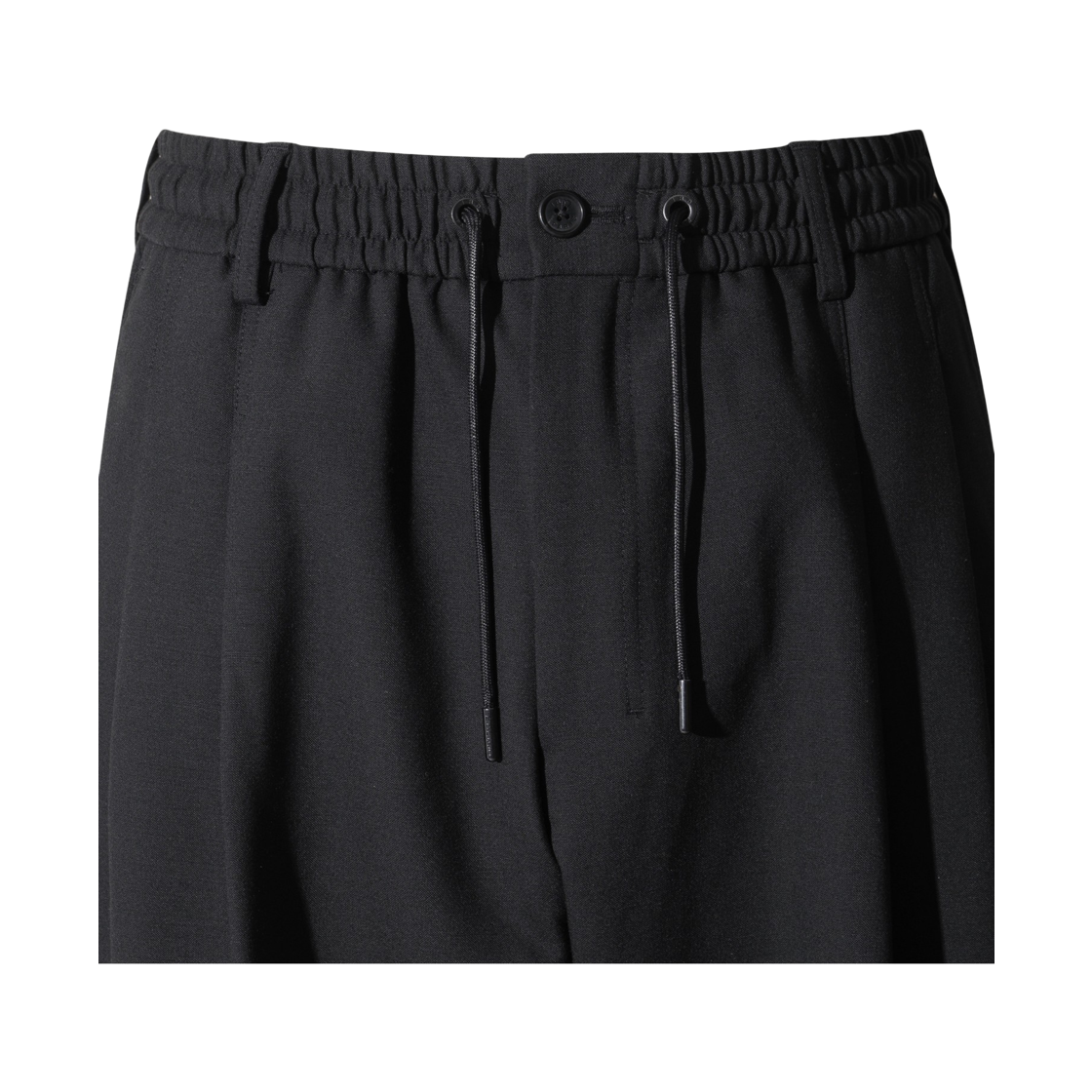 이로 퓌조 울혼방 캐롯핏 팬딩 슬랙스웨트다크 그레이(Iro Fuseau Wool Blend Carrot Fit Banding Slacks Dark Gray) - 4