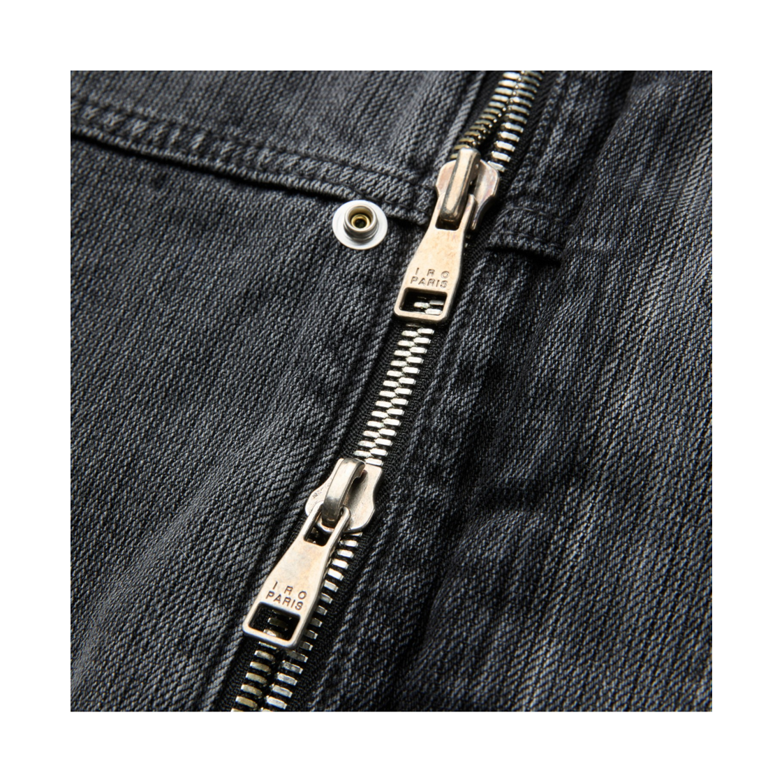이로 심 데님 후드 집업 셔켓 블랙(Iro Cime Denim Hood Zip-Up Shirt Jacket Black) - 5