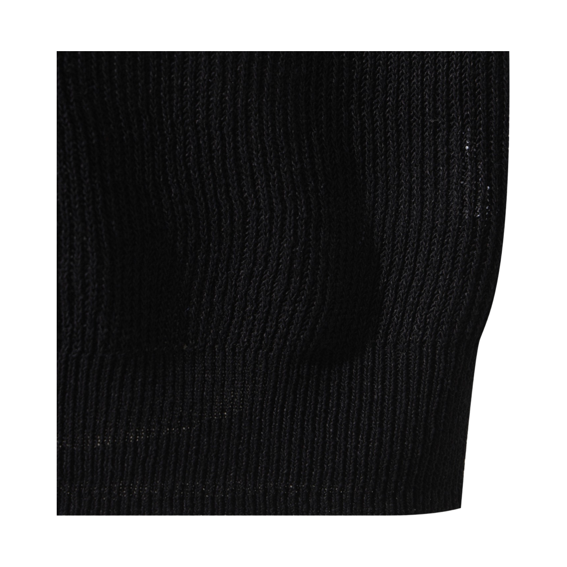 이로 룸 쿨터치 반팔 카라 니트 블랙(Iro Loom Cool Touch Short Sleeve Collar Knit Black) - 6
