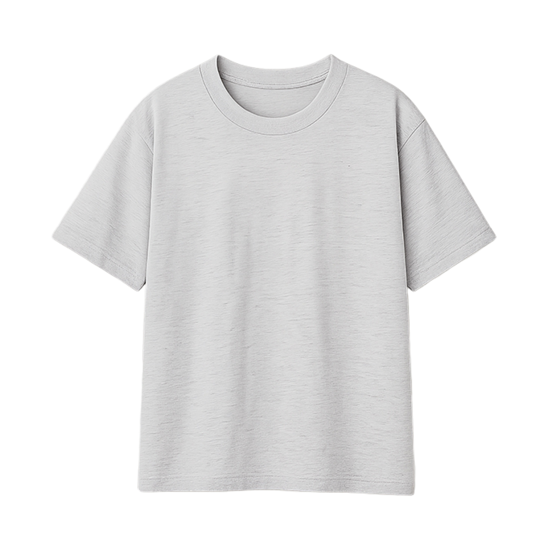 GCIN2030-백메란지 GCLIP Essential Cotton Crewneck Loose-Fit T-Shirt White Merange