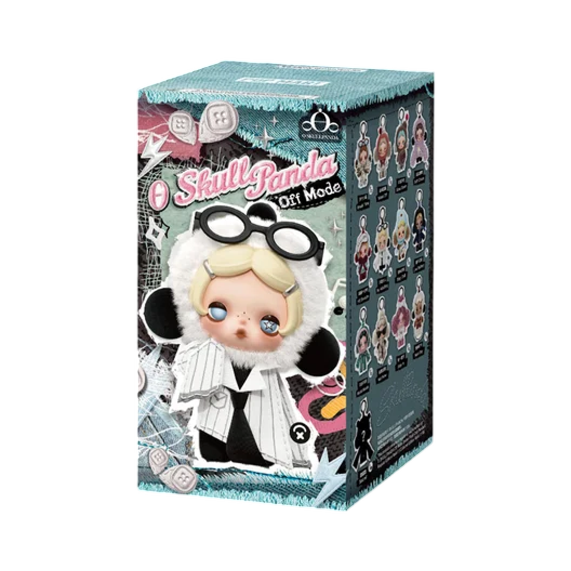 팝마트 스컬판다 오프 모드 시리즈 인형 키링 미개봉 랜덤박스 (1개입)(Pop Mart Skullpanda Off Mode Series Plush Doll Pendant Sealed Case (1 Blind Box))