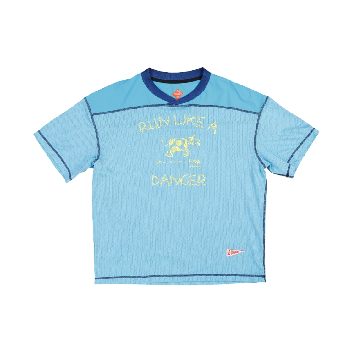 알렉스 조노 카우 댄서 메쉬 티셔츠 블루(Alex Zono Cow Dancer Mesh T-Shirt Blue)