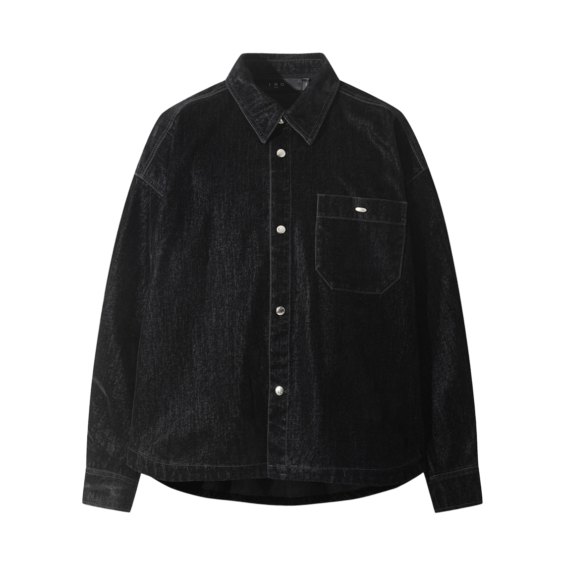 이로 뤼스웨트르 벨벳 셔켓 블랙(Iro Lustre Velvet Shirt Jacket Black)