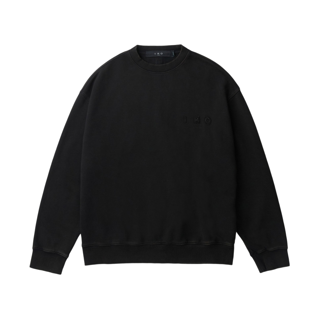 이로 누아르쇠르 백로고 아트웍 다잉 맨투맨 블랙(Iro Noirceur Back Logo Artwork Dyeing Sweatshirt Black) - 2