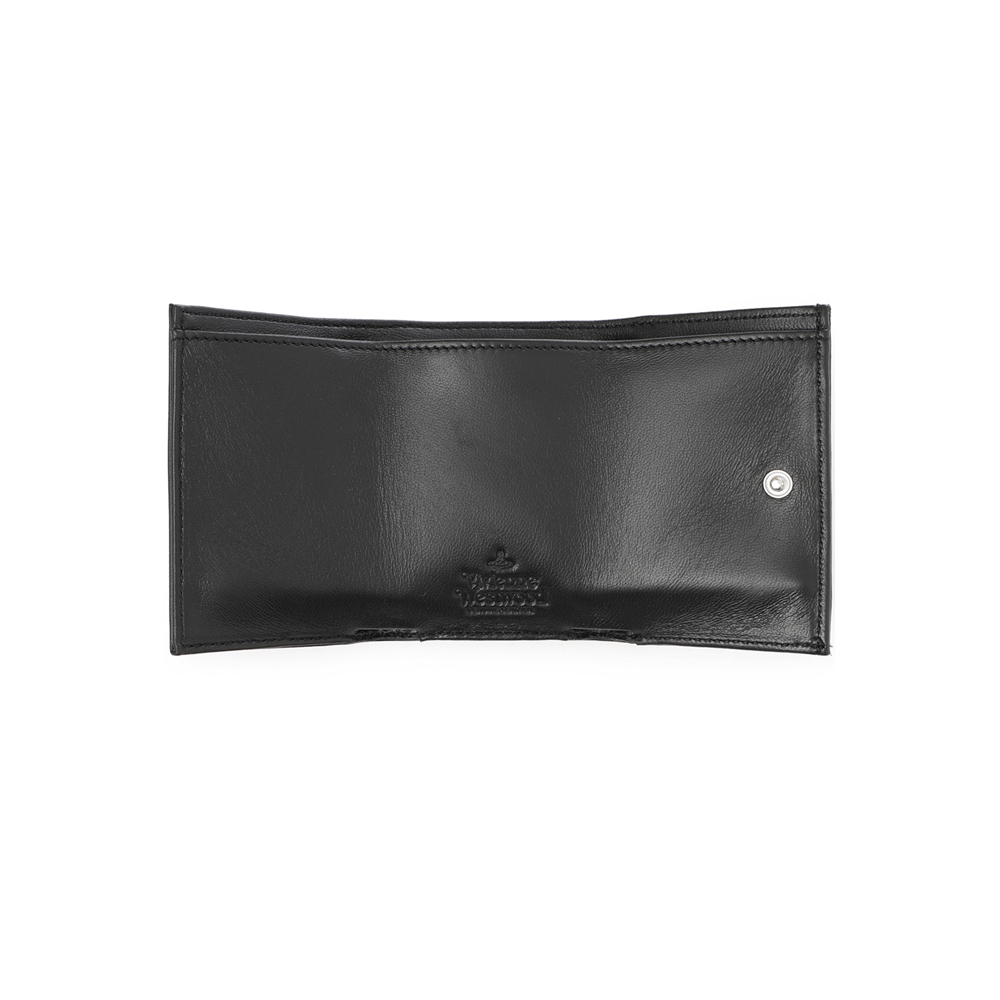 [25% 쿠폰] 비비안 웨스트우드 엔벨로프 오브 로고 반지갑 블랙([25% 쿠폰] Vivienne Westwood Envelope Orb Logo Bi-Fold Wallet Black) - 4