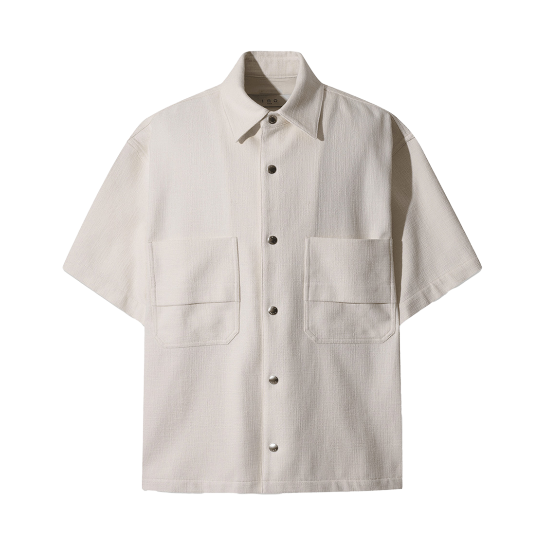 이로 헤일로 투 포켓 반팔 셔켓 화이트(Iro Halo Two Pocket Short Sleeve Shirt Jacket White)