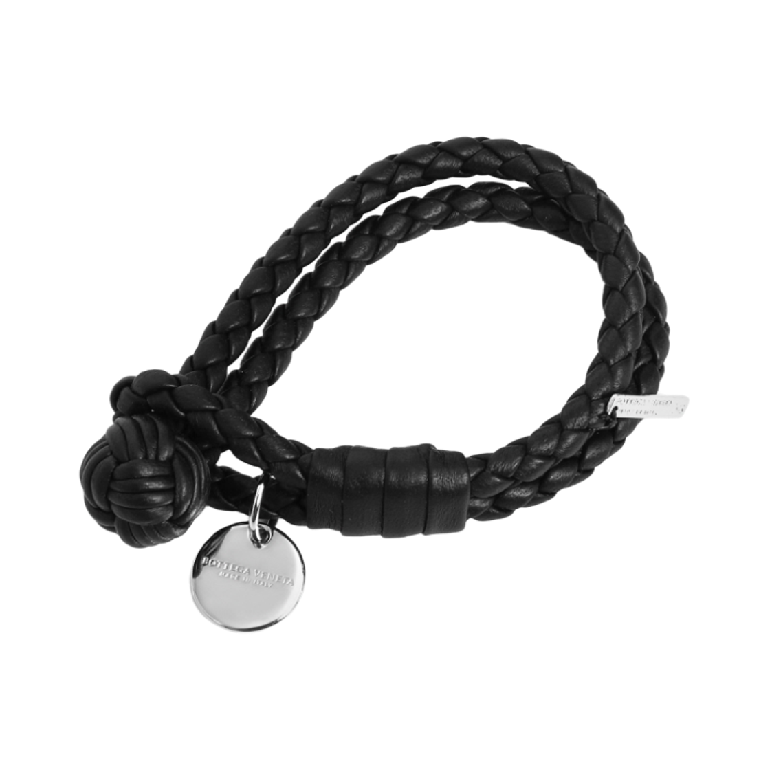 보테가 베네타 인트레치아토 나파 브레이슬릿 블랙(Bottega Veneta Intrecciato Nappa Bracelet Black)