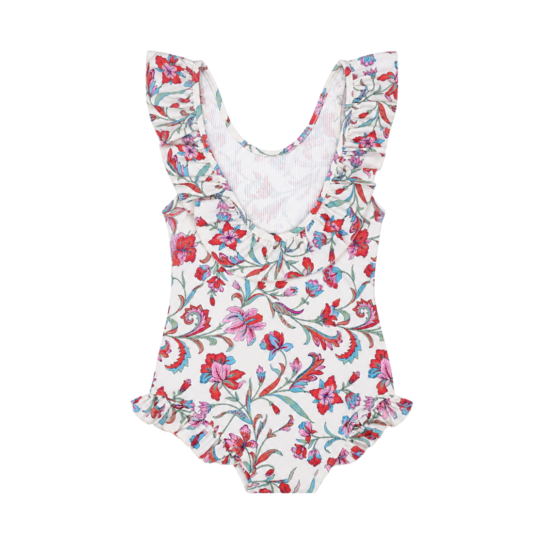 (키즈) 루이스 미샤 안드레아 스윔수트 크림 플로럴 헤이븐((Kids) Louise Misha Andrea Swimsuit Cream Floral Haven)