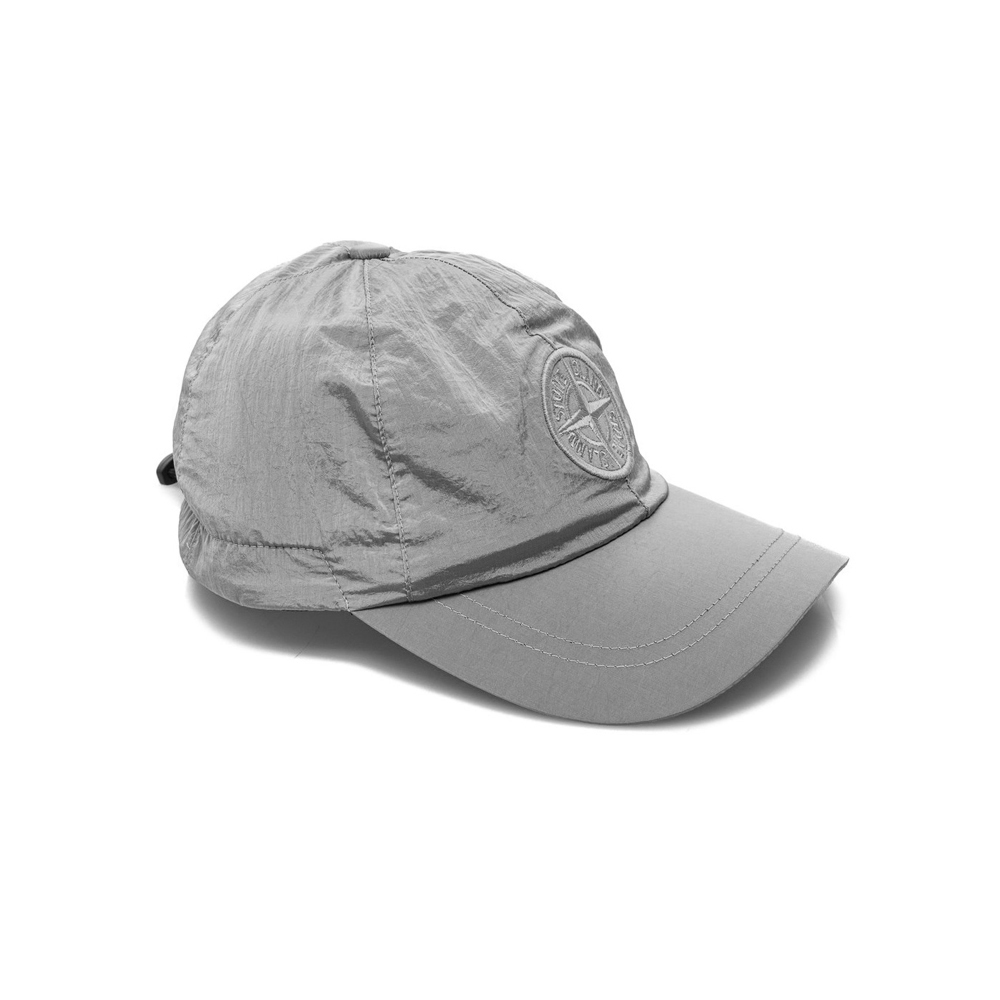 [15% 쿠폰] 스톤아일랜드 로고 자수 나일론 캡모자 그레이([15% 쿠폰] Stone Island Embroidered Logo Nylon Cap Grey) - 3