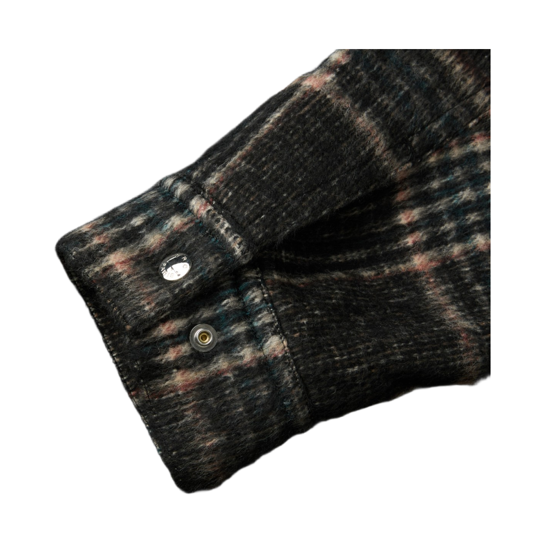 이로 라뷔르 울 체크 빅포켓 블루종 블랙 패턴(Iro Ravure Wool Check Big Pocket Blouson Black Pattern) - 6