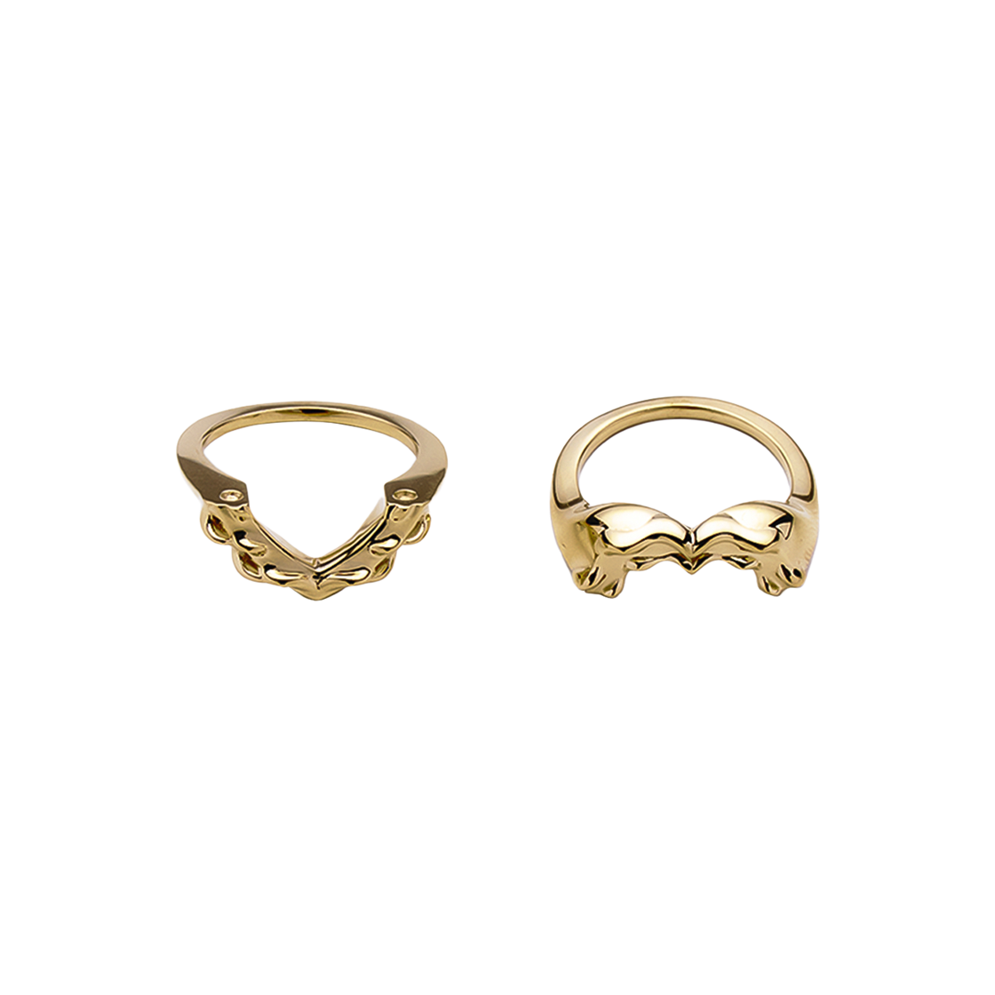 휴스타드 하트 골드 링 _ 925 스텔링 실버 & 14k 골드 하트 링(HUSTAD HEART GOLD RING_ 925 sterling silver) - 3