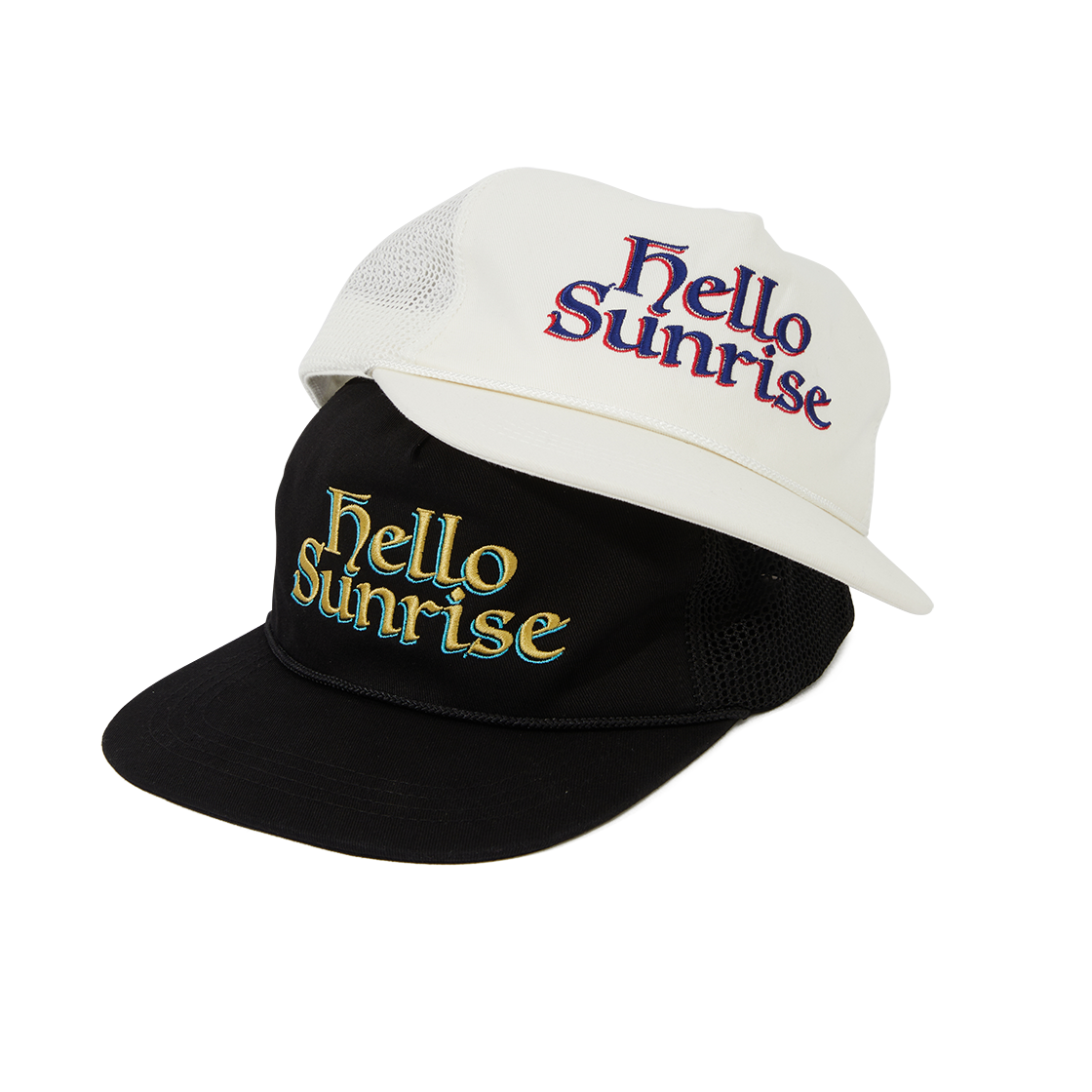 헬로 선라이즈 헤리티지 로고 릴랙스드 핏 5패널 캡 화이트(Hello Sunrise Heritage Logo Relaxed Fit 5P Cap White) - 5