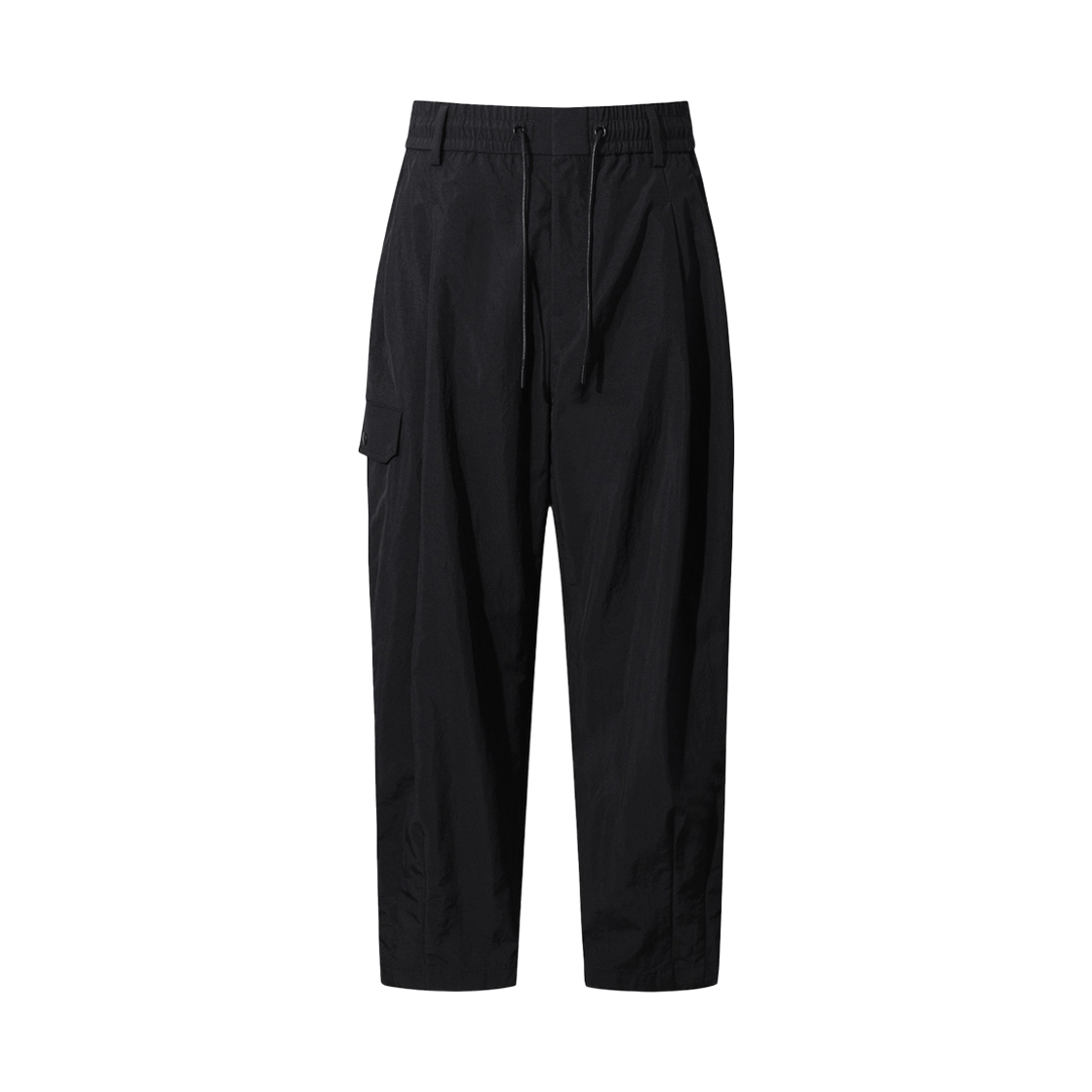 이로 옵스웨트르 나일론 캐롯핏 팬츠 블랙(Iro Obscur Nylon Carrot Fit Pants Black)