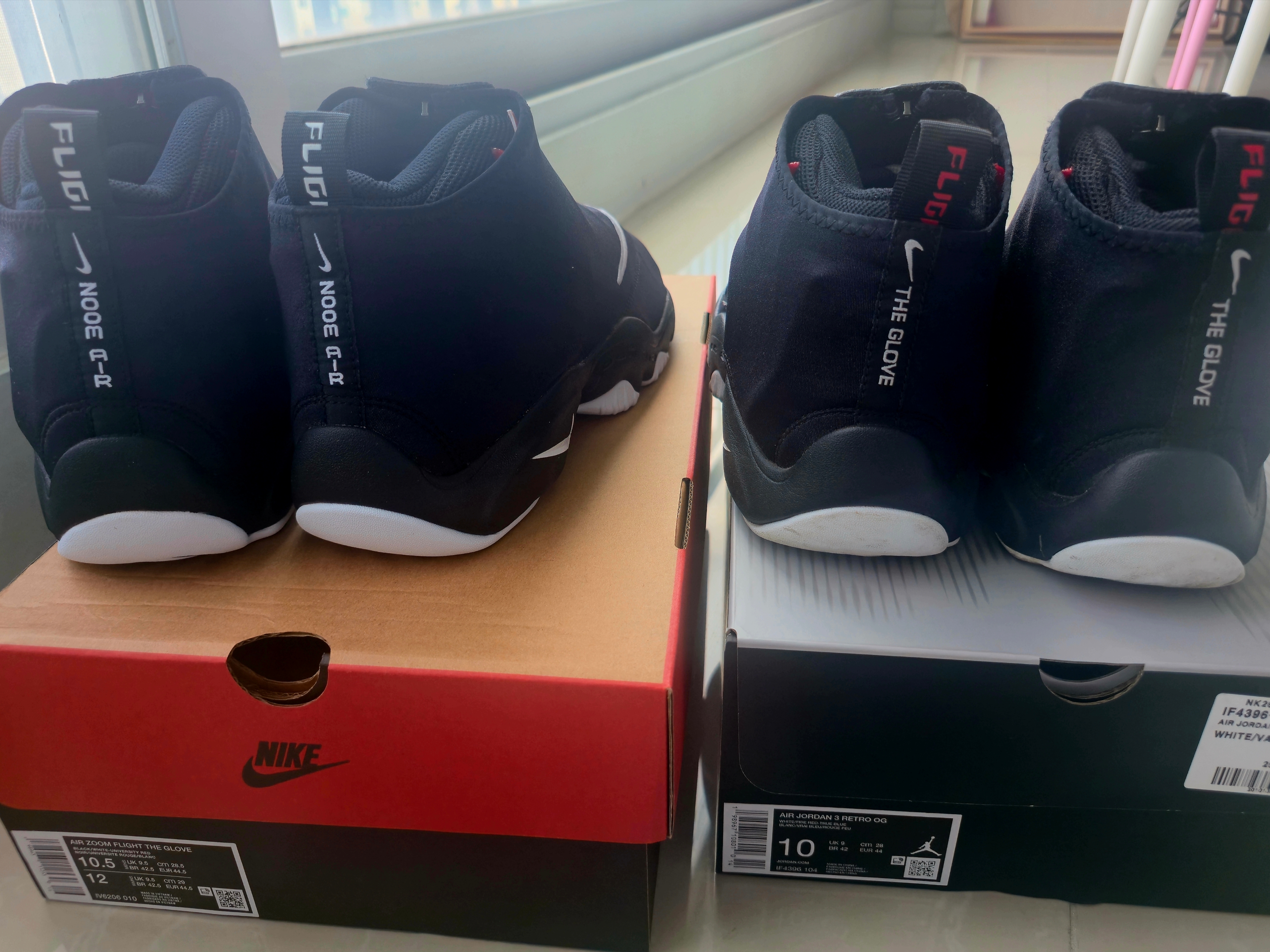 Nike Air Zoom Flight 98 The Glove Black White 착용 스타일 - 4
